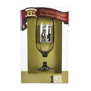 TAÇA DE VIDRO FLORIPA PARA CERVEJA RETRÔ FRESH - 300 ML - 17 CM - MODELO 02 - 07732-2