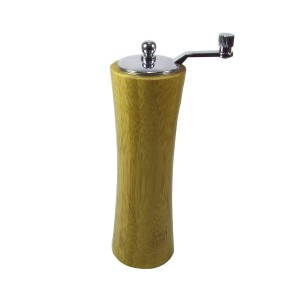 MOEDOR DE PIMENTA DE MADEIRA E MANIVELA EM INOX 17 CM - 3092