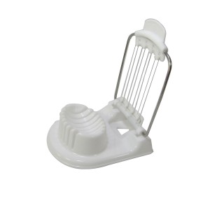 FATIADOR DE OVOS EM PLASTICO E INOX BRANCO - CT10092