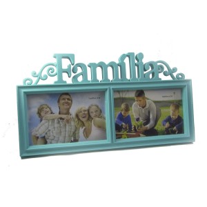 PORTA RETRATO DE PLASTICO DUPLO FAMILIA 10X15 - PR001-TI