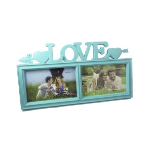 PORTA RETRATO DE PLASTICO DUPLO LOVE 10X15 - PR003L-TI