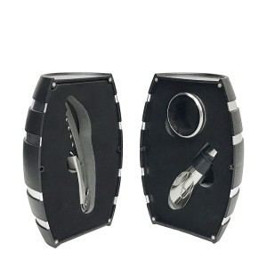 KIT VINHO BARRIL COM 3 ACESSORIOS PRETO - 608012