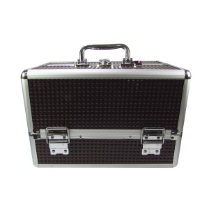 MALETA PARA MAQUIAGEM EM ALUMÍNIO - 30X20 - HC82340-MR