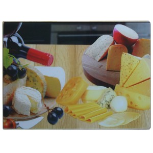 TABUA DE CORTE ANTI RESÍDUOS 35 X 25 CM DE VIDRO - VDA2562P-3