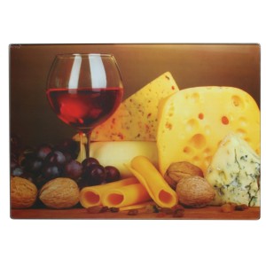 TABUA DE CORTE ANTI RESÍDUOS 35 X 25 CM DE VIDRO - VDA2562P-2