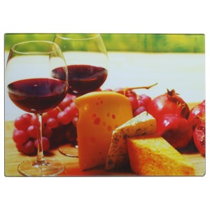 TABUA DE CORTE ANTI RESÍDUOS 35 X 25 CM DE VIDRO - VDA2562P-6