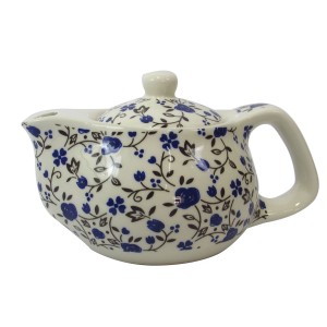 BULE CHALEIRA COM INFUSOR CERÂMICA  FLORAL 250 ML - BUL03A-BRAZ