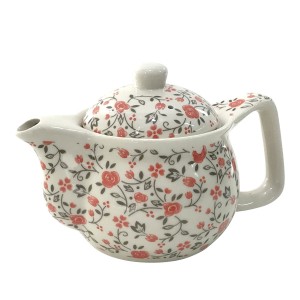 BULE CHALEIRA COM INFUSOR CERÂMICA  FLORAL 250 ML - BUL03A-LJ