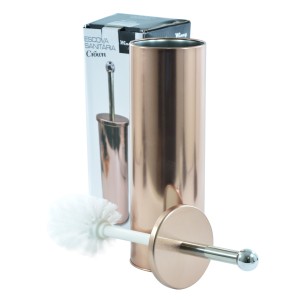 ESCOVA SANITÁRIA PARA BANHEIRO SUPORTE INOX LUXO AMBAR 38 CM - IXA02007AB