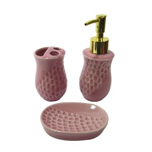 KIT DE BANHEIRO EM PORCELANA 3 PÇS - 2KB99363-RS