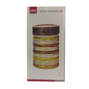 POTE DE VIDRO 600 ML - PORTA CONDIMENTO