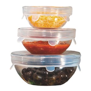 JOGO DE TAMPAS DE SILICONE PROTETOR DE ALIMENTOS COM 6 PEÇAS 6,5 CM A 19,5 CM - 5017