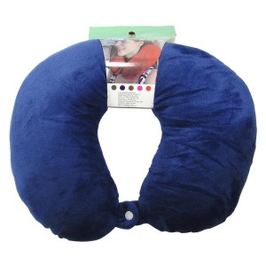 ALMOFADA DE PESCOÇO DE 100 % POLIESTER 30X30CM - 94814-AZMA