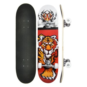 SKATE DE MADEIRA COM ACESSÓRIOS - 6 PEÇAS - DMR4893-A