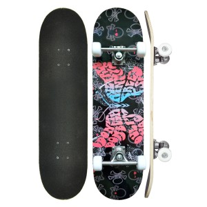 SKATE DE MADEIRA COM ACESSÓRIOS - 6 PEÇAS - DMR4893-E