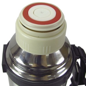 GARRAFA ISOTÉRMICA DE INOX 1 LITRO COM ALÇA DE PLÁSTICO - GDR0298