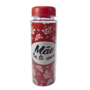 GARRAFA DE PLÁSTICO COM TAMPA ROSQUEAVÉL 500 ML - HG79046-VM