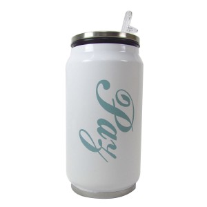 COPO DE ALUMÍNIO ISOTÉRMICA 200 ML COM FRASE - PAZ - HG85035-BR