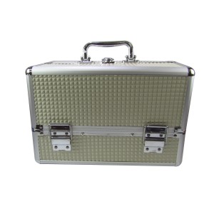 MALETA PARA MAQUIAGEM EM ALUMÍNIO - 30X20 - HC82340-PE