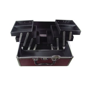 MALETA PARA MAQUIAGEM EM ALUMÍNIO - 30X20 - HC82340-PE