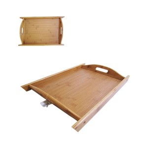 BANDEJA PARA SERVIR COM ALÇA DE BAMBU 30X44CM - 72767