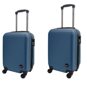 JOGO DE MALA DE ABS COM 2 PEÇAS - YS21064 - AZUL