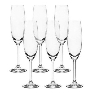 JOGO DE TAÇA DE VIDRO CRISTALITE SKYBERG COM 6 PEÇAS 250 ML - 5538