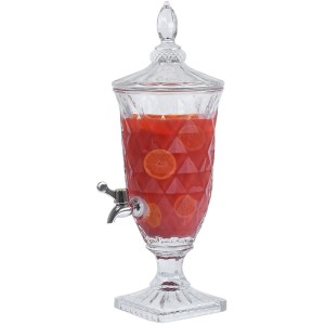 SUQUEIRA DE VIDRO DE 2 LITROS COM PEDESTAL DE VIDRO - ZZ6620DISD