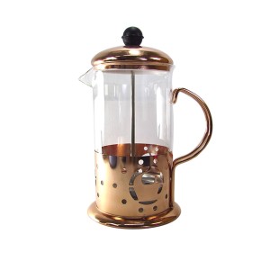 CAFETEIRA FRANCESA CREMEIRA FRENCH PRESS COLD BREW 600 ML GOLD ROSE - HT229-B
