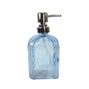 PORTA SABONETE LIQUIDO DE VIDRO QUADRADO 400 ML - 99821-AZ