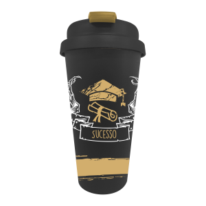 COPO TÉRMICO COM FRASE DE FORMATURA DE PLÁSTICO 500 ML - CS0028-K