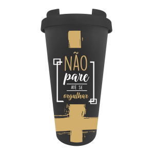 COPO TÉRMICO COM FRASE DE FORMATURA DE PLÁSTICO 500 ML - CS0028-K