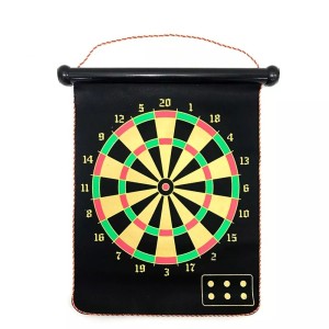 JOGO DE DARDOS DE PLÁSTICO MAGNETICO DUPLA FACE COM 6 DARDOS E 01 ALVO - NS0467