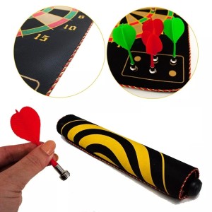 JOGO DE DARDOS DE PLÁSTICO MAGNETICO DUPLA FACE COM 6 DARDOS E 01 ALVO - NS0467