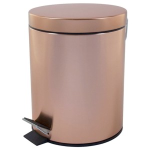 LIXEIRA INOX GOLD ROSE COM PEDAL 3L BALDE INTERNO DE PLÁSTICO - CHI2113