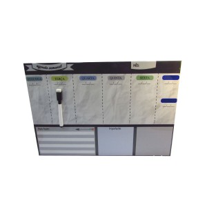 PLACA ESTAMPADA DE METAL 30X40CM - PLANNER ORGANIZADOR DE TAREFAS E ANOTAÇÕES - L76