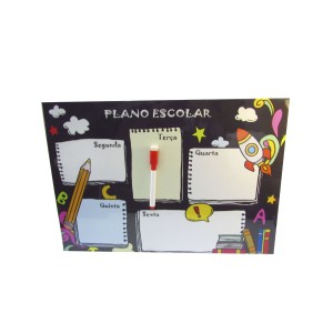 PLACA ESTAMPADA DE METAL 30X40CM - PLANNER ORGANIZADOR DE TAREFAS E ANOTAÇÕES - L81