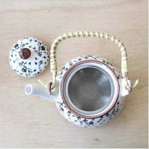 CHALEIRA DE PORCELANA ORIENTAL COM INFUSOR  500 ML - WE0641-E