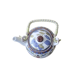 CHALEIRA DE PORCELANA ORIENTAL COM INFUSOR  500 ML - WE0641-H