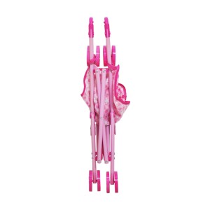 CARRINHO DE BONECA DE PLÁSTICO ESTAMPA DE FLORZINHA 50 CM - DMT5082-B