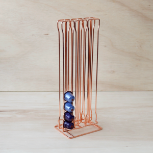 PORTA CAPSULA DE CAFÉ DE METAL PARA CAPSULAS NESPRESSO ROSE GOLD - 96468