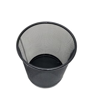 LIXEIRA TELADA PRETA 10 LITROS 26 X 28 X 21,5 CM