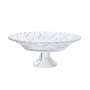 FRUTEIRA E DOCEIRA COM PÉ DE VIDRO 12X30 CM - DP06ZJ