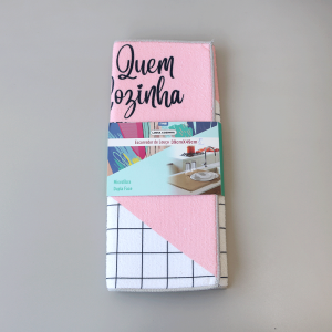 APARADOR DE TECIDO E ESCORREDOR DE LOUÇA DE POLIÉSTER 39X49CM - 97584-A