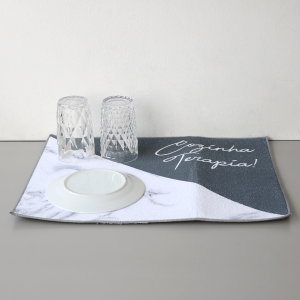 APARADOR DE TECIDO E ESCORREDOR DE LOUÇA DE POLIÉSTER 39X49CM - 97584-B