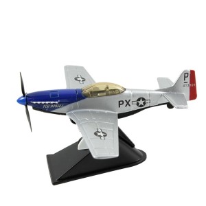 MINIATURA COLECIONAVEL CLASSIC FIGHTER PX CINZA E AZUL - DMC3706