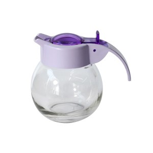 MELEIRA REDONDA DE VIDRO COM TAMPA LILAS - CAPACIDADE 150 ML - CHI1977-LL