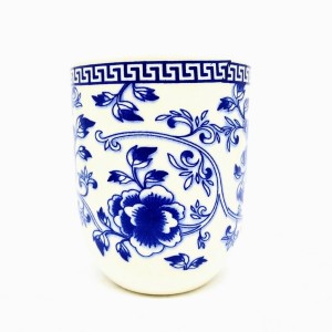 CANECA ORIENTAL  DE 150ML (CADA) ) ESTAMPA FLORAL ARABESCO - 4805-AZ