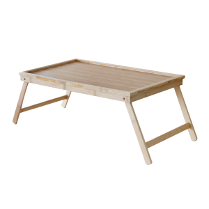 BANDEJA EM MADEIRA E BAMBU COM PÉ 50X30 CM - 73428