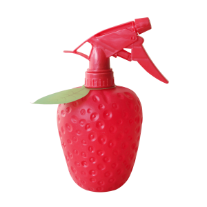 BORRIFADOR DE PLÁSTICO DE 450 ML COM FOLHA EM FORMA DE MORANGO - 95289